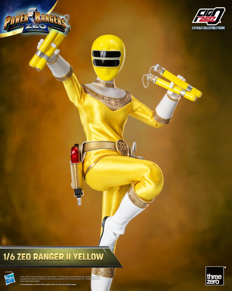 Power Rangers Zeo FigZero Action Figure 1/6 Ranger II Yellow 30 cm - MangaShop.ro