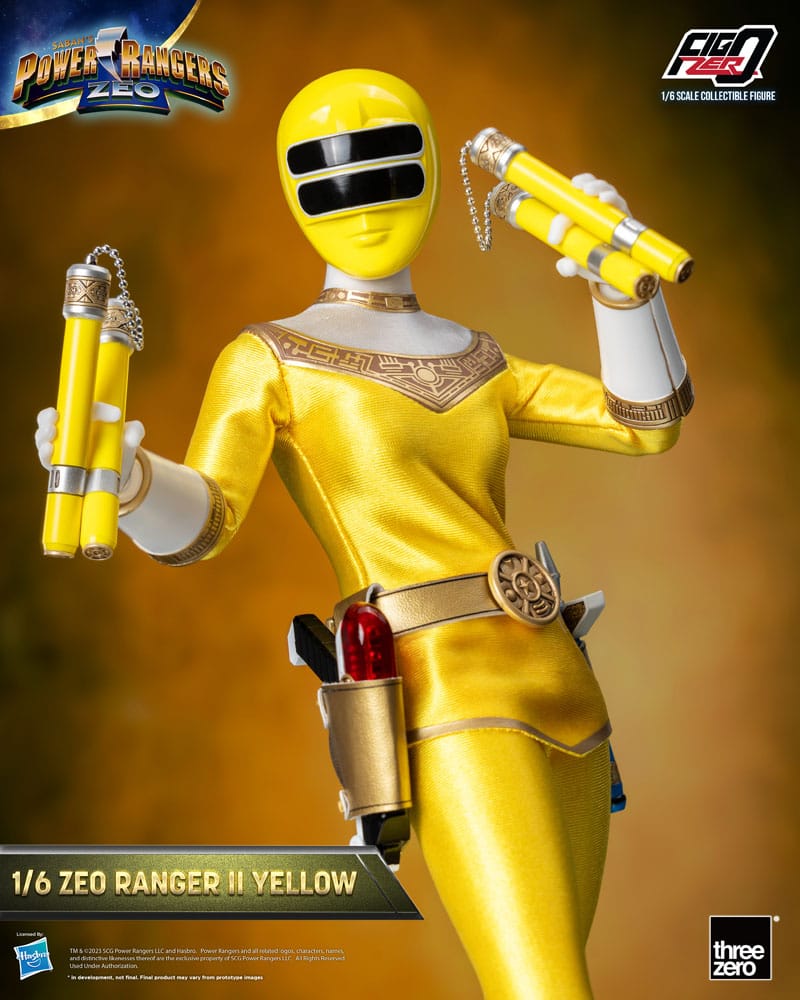 Power Rangers Zeo FigZero Action Figure 1/6 Ranger II Yellow 30 cm - MangaShop.ro