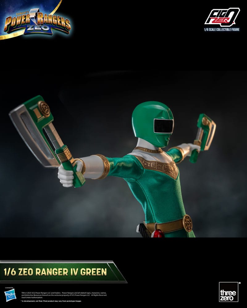 Power Rangers Zeo FigZero Action Figure 1/6 Ranger IV Green 30 cm - MangaShop.ro