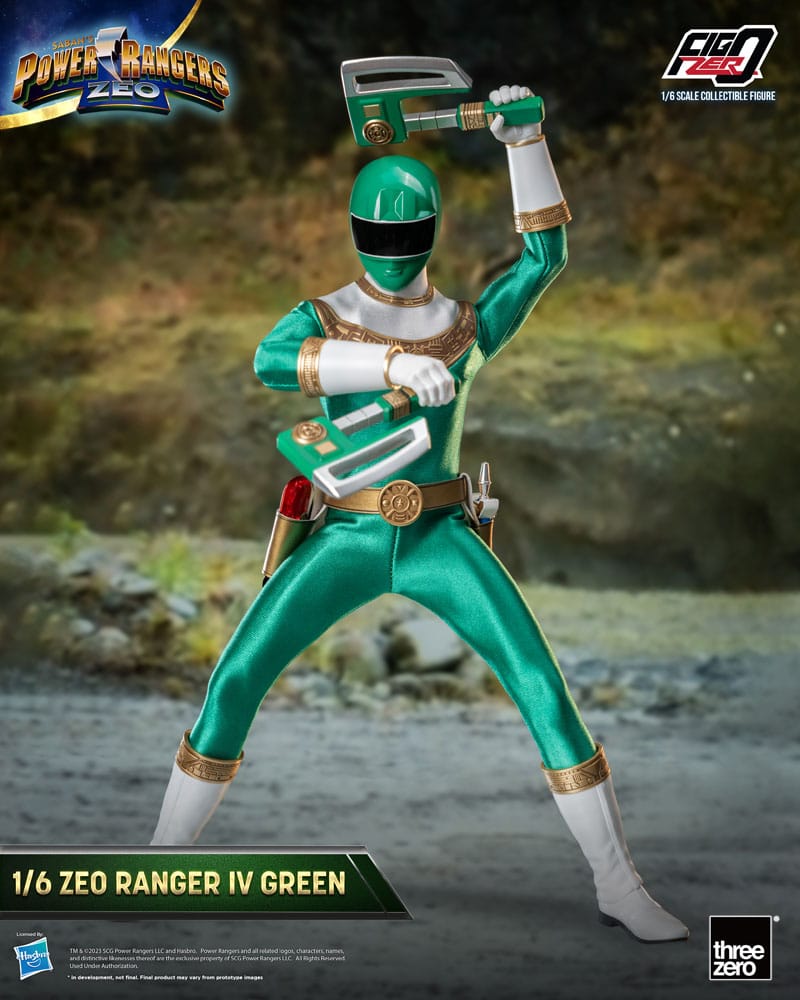 Power Rangers Zeo FigZero Action Figure 1/6 Ranger IV Green 30 cm - MangaShop.ro