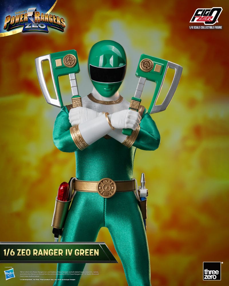 Power Rangers Zeo FigZero Action Figure 1/6 Ranger IV Green 30 cm - MangaShop.ro