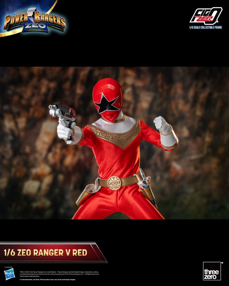 Power Rangers Zeo FigZero Action Figure 1/6 Ranger V Red 30 cm - MangaShop.ro