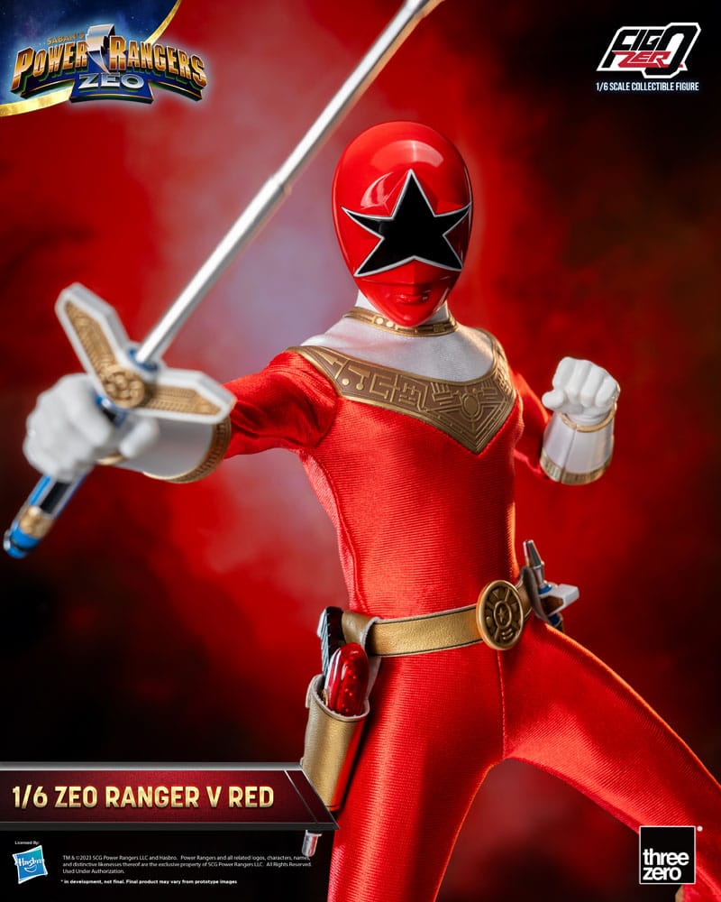 Power Rangers Zeo FigZero Action Figure 1/6 Ranger V Red 30 cm - MangaShop.ro