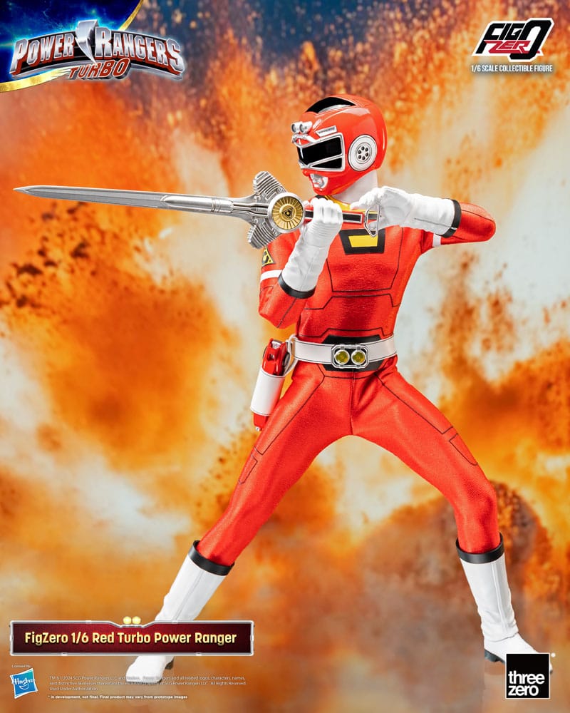 Power Rangers Turbo FigZero Action Figure 1/6 Red Turbo Power Ranger 30 cm - MangaShop.ro