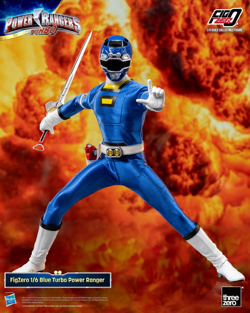 Power Rangers Turbo FigZero Action Figure 1/6 Blue Turbo Power Ranger 30 cm - MangaShop.ro
