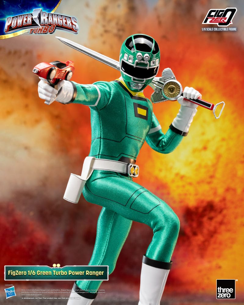 Power Rangers Turbo FigZero Action Figure 1/6 Green Turbo Power Ranger 30 cm - MangaShop.ro