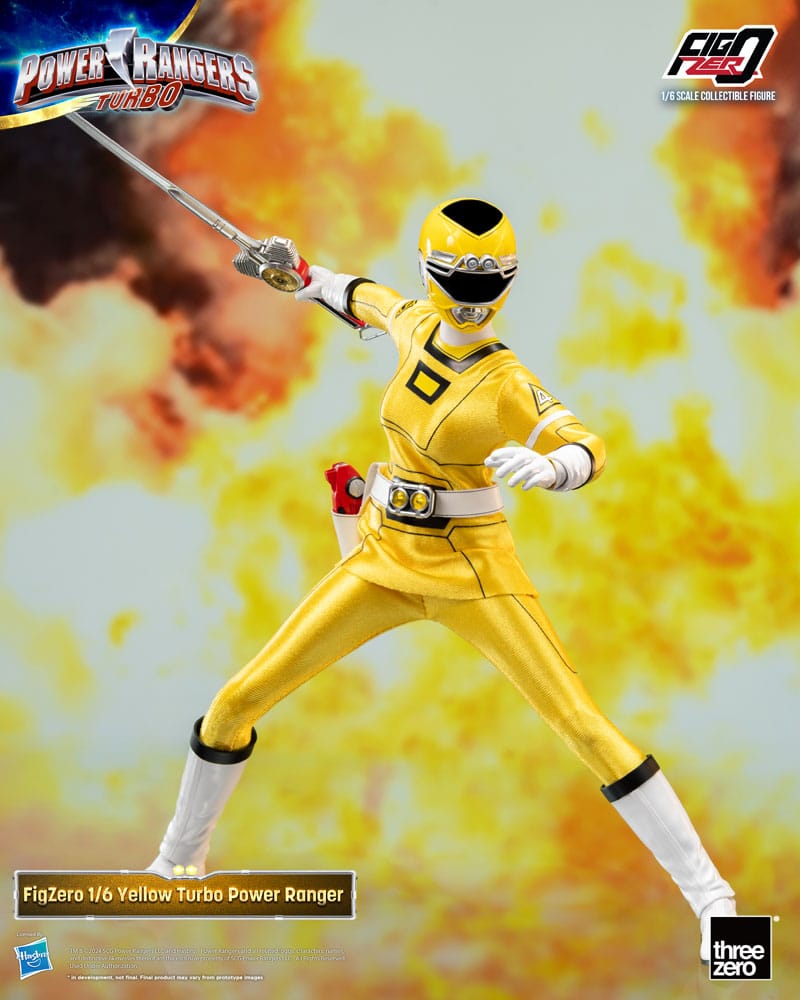 Power Rangers Turbo FigZero Action Figure 1/6 Yellow Turbo Power Ranger 30 cm - MangaShop.ro