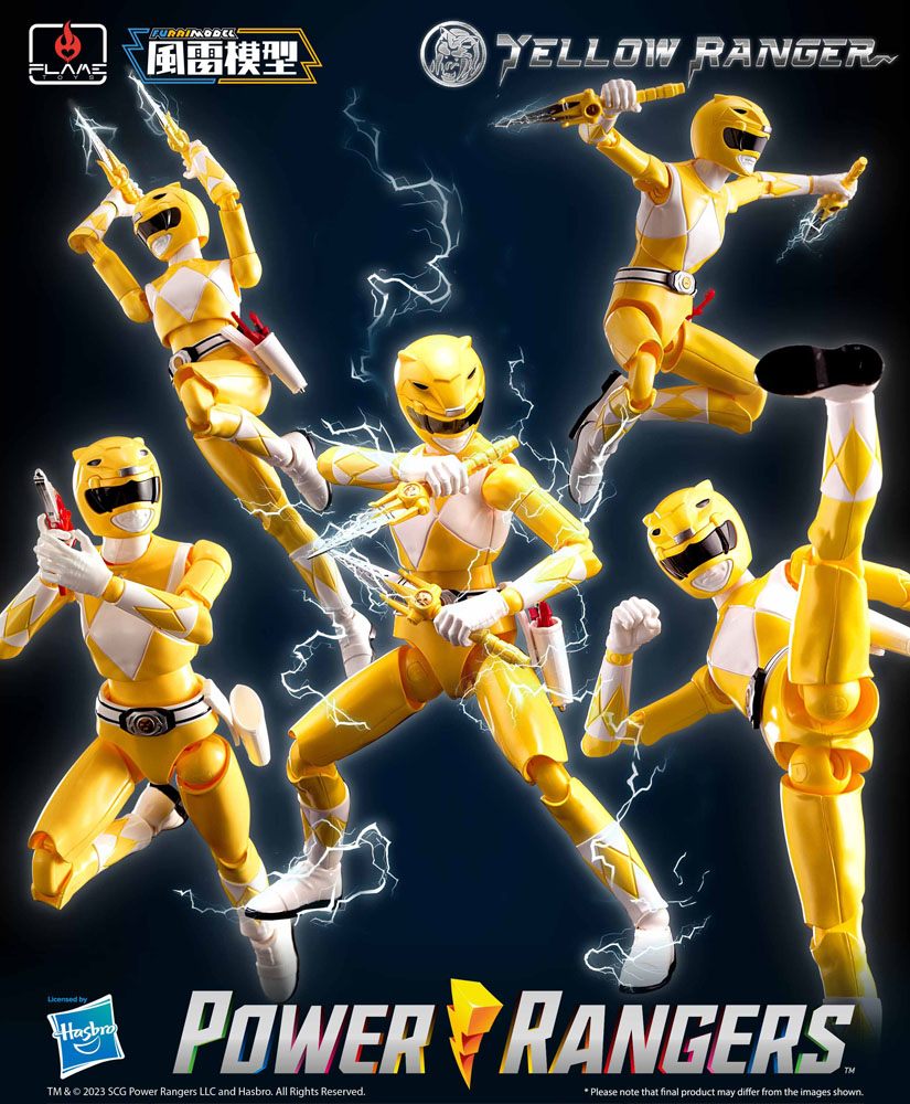 Power Rangers Furai Model Plastic Model Kit Yellow Ranger 13 cm - MangaShop.ro