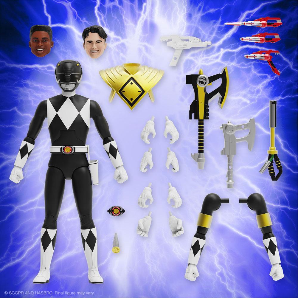 Mighty Morphin Power Rangers Ultimates Action Figure Black Ranger 18 cm - MangaShop.ro