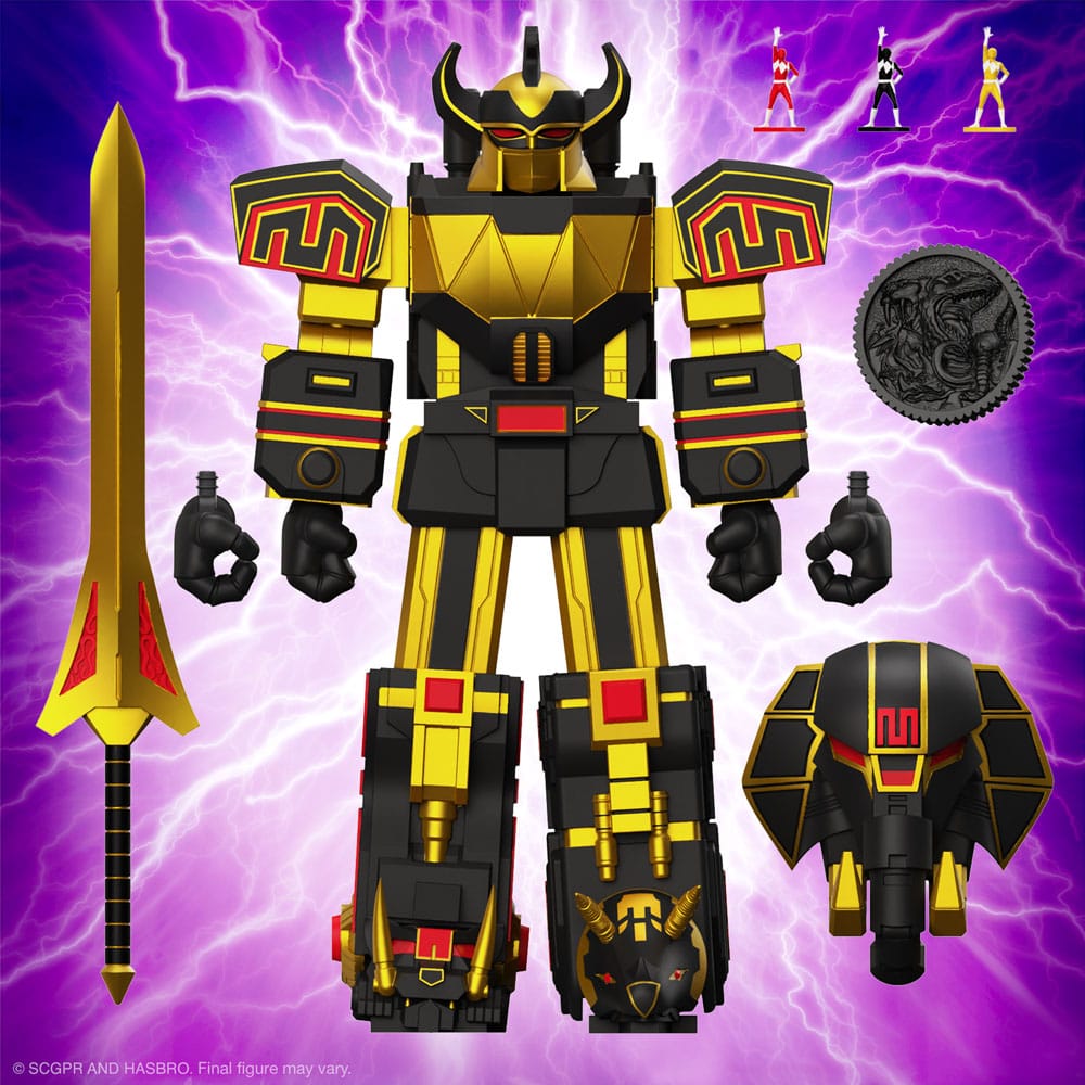 Power Rangers Ultimates Action Figure Megazord (Black/Gold) 18 cm - MangaShop.ro