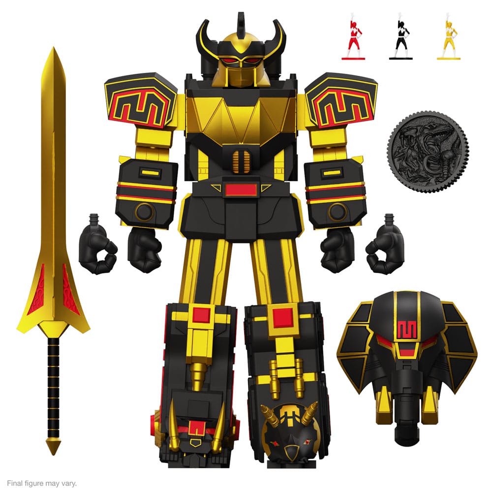 Power Rangers Ultimates Action Figure Megazord (Black/Gold) 18 cm - MangaShop.ro