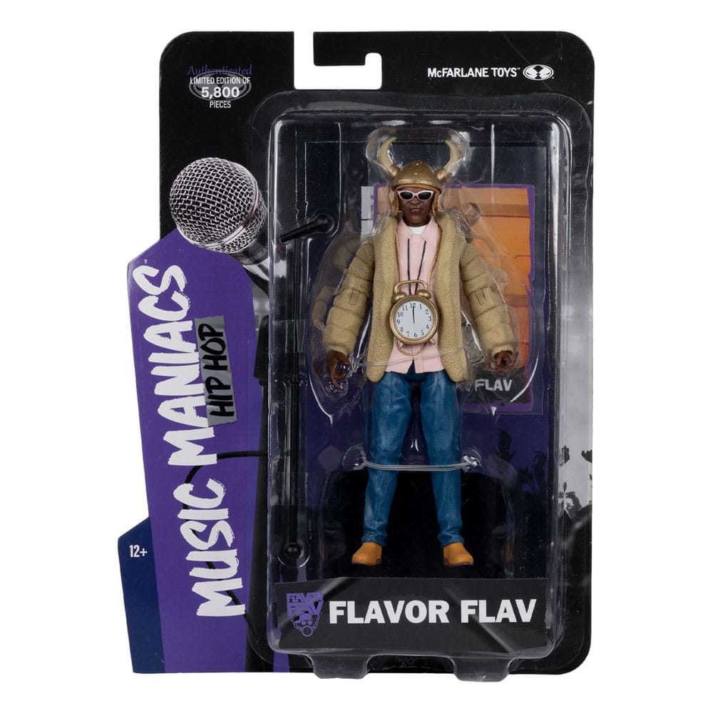 Music Maniacs Hip Hop Action Figure Flavor Flav 16 cm - MangaShop.ro