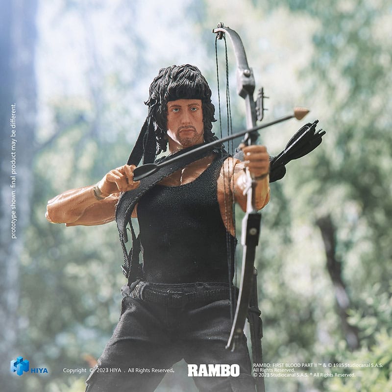 First Blood II Exquisite Super Series  Action Figure 1/12 First Blood II John Rambo 16 cm - MangaShop.ro