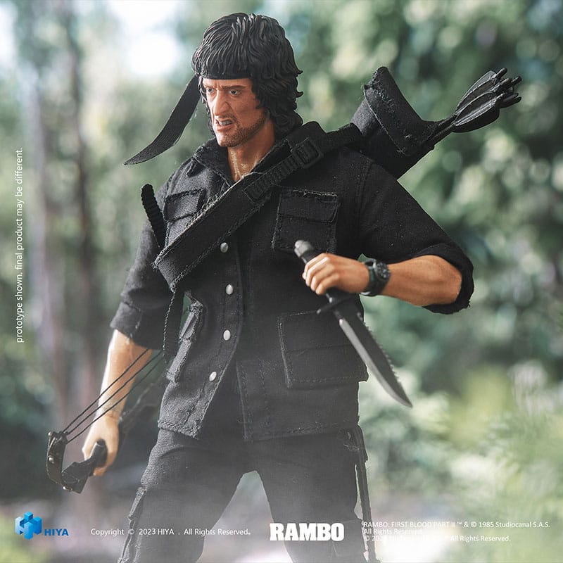 First Blood II Exquisite Super Series  Action Figure 1/12 First Blood II John Rambo 16 cm - MangaShop.ro