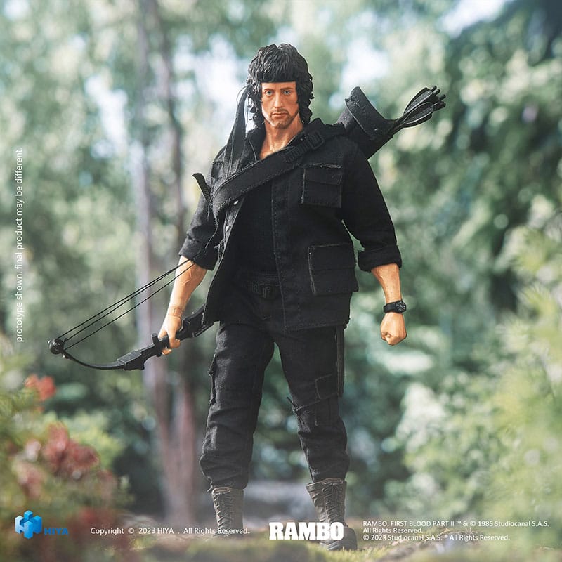 First Blood II Exquisite Super Series  Action Figure 1/12 First Blood II John Rambo 16 cm - MangaShop.ro