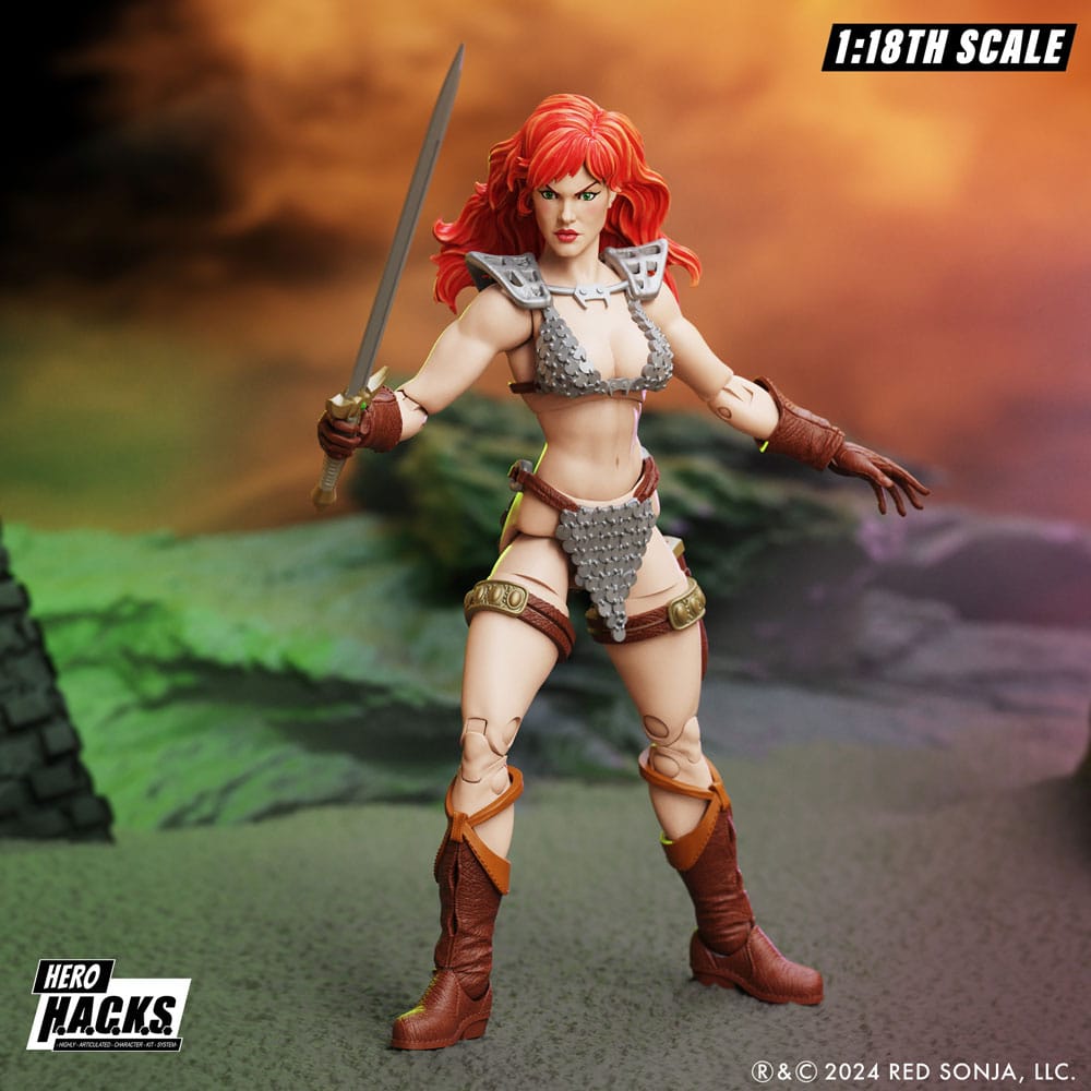 Red Sonja Hero H.A.C.K.S. Action Figure Red Sonja - MangaShop.ro
