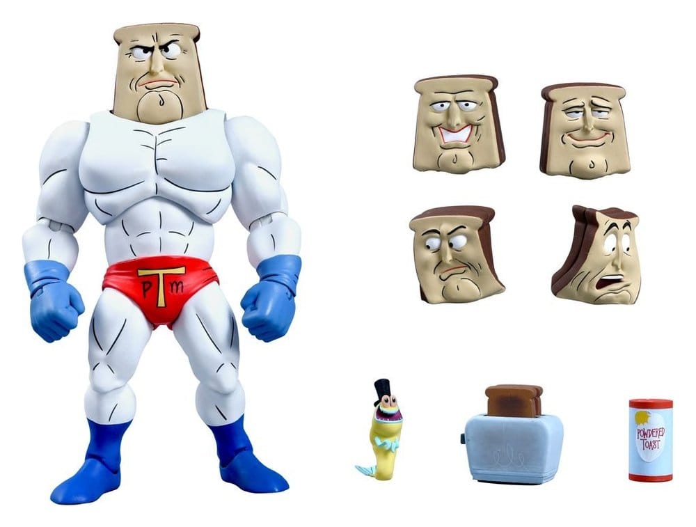 The Ren & Stimpy Show Action Figure Ultimate Powdered Toast Man 18 cm - MangaShop.ro