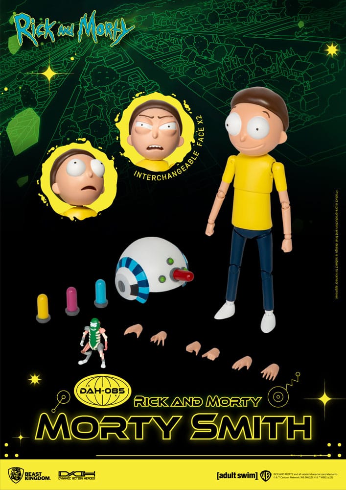 Rick and Morty Dynamic 8ction Heroes Action Figure 1/9 Morty Smith 23 cm - MangaShop.ro
