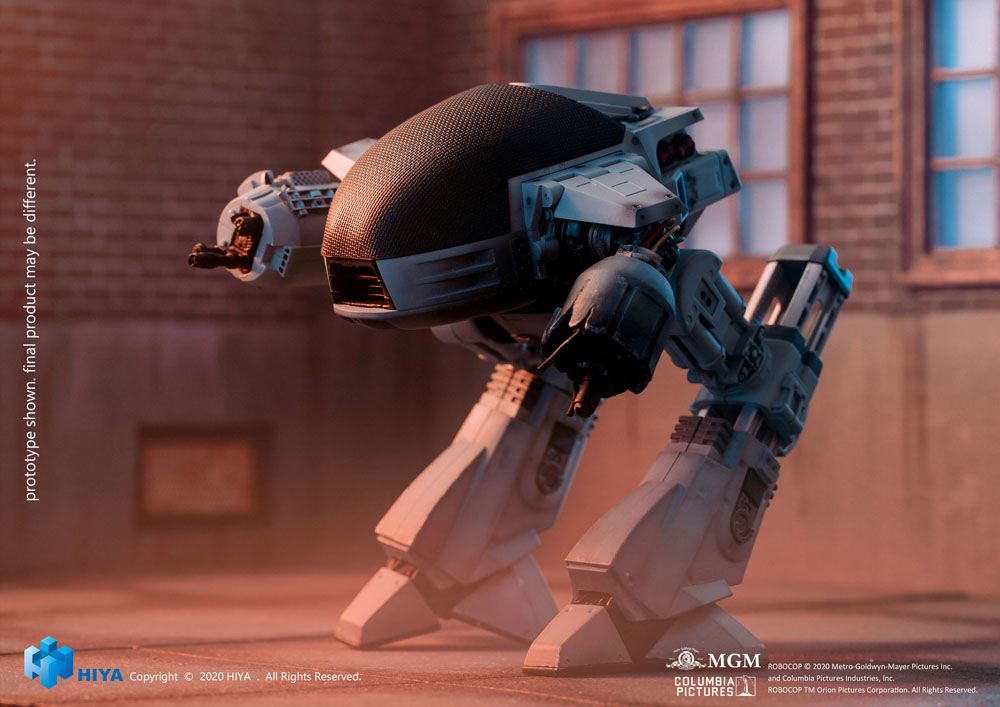 Robocop Exquisite Mini Action Figure with Sound Feature 1/18 Battle Damaged ED209 15 cm - MangaShop.ro