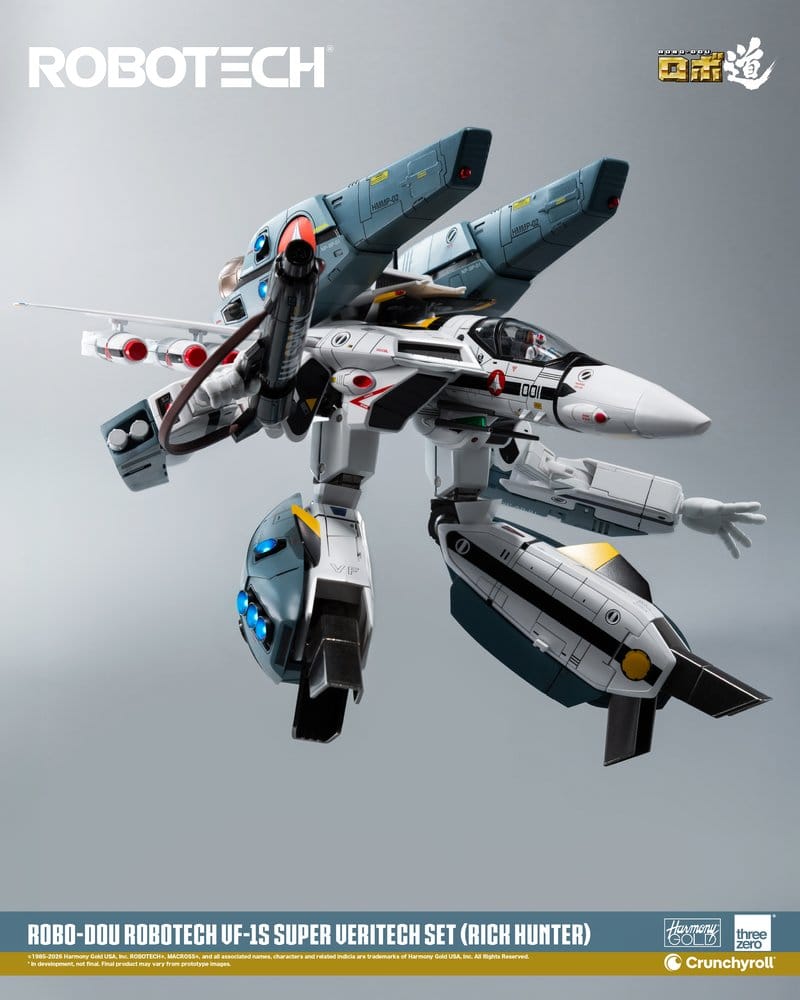Robotech Robo-Dou Action Figure VF-1S Super Veritech Set (Rick Hunter) 20 cm - MangaShop.ro