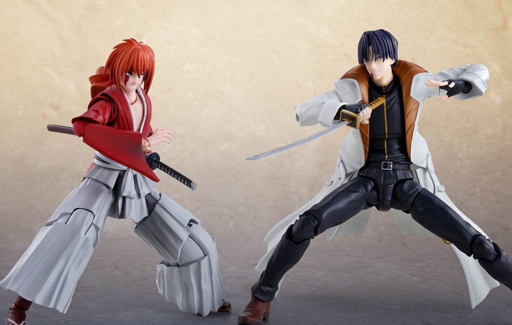 Rurouni Kenshin: Meiji Swordsman Romantic Story S.H. Figuarts Action Figure Aoshi Shinomori 17 cm - MangaShop.ro