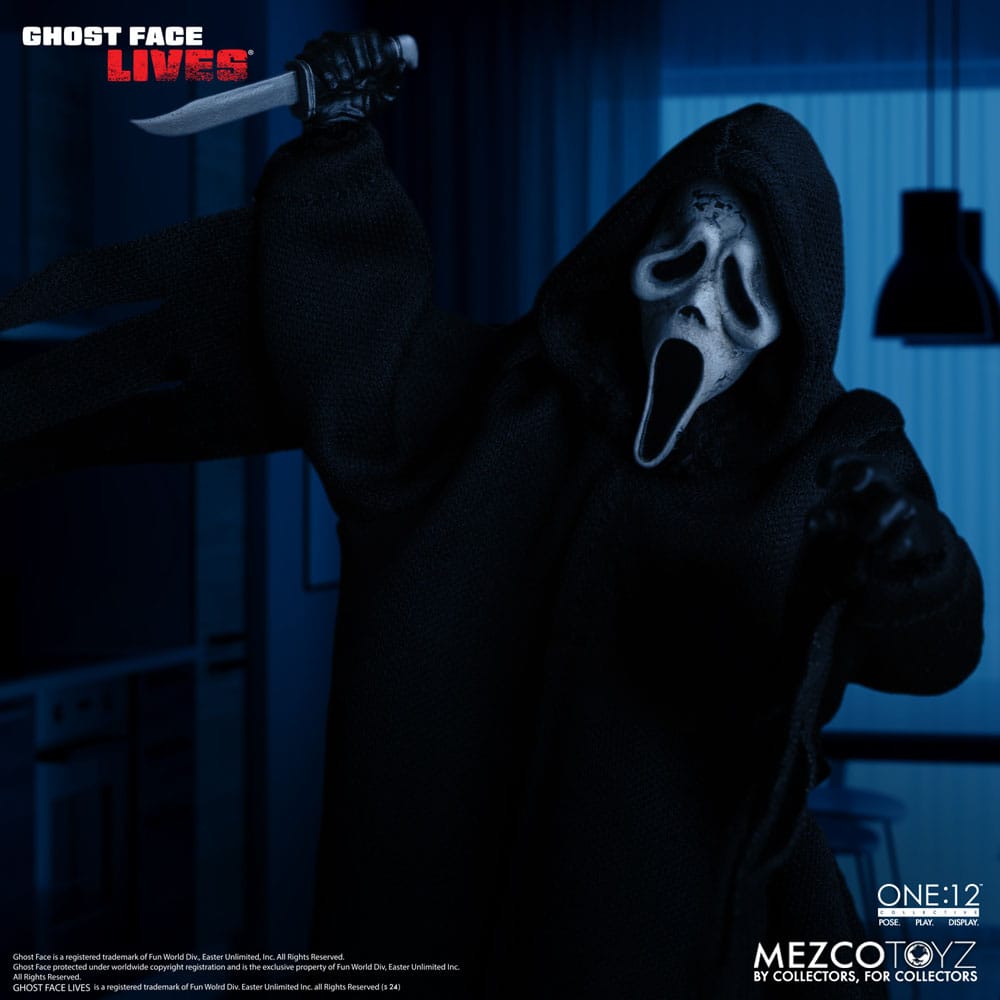 Scream Action Figure 1/12 Ghost Face 16 cm - MangaShop.ro