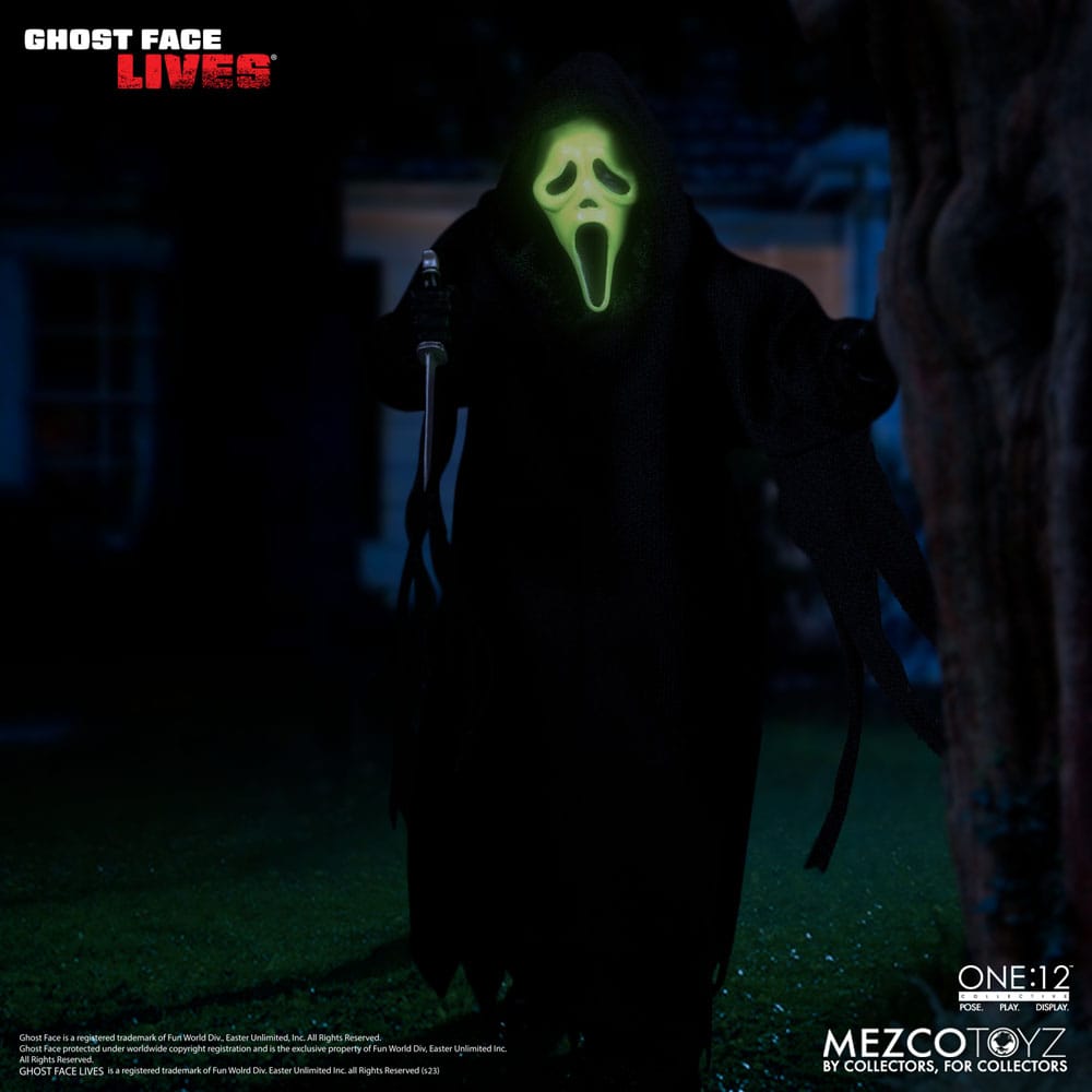 Scream Action Figure 1/12 Ghost Face 16 cm - MangaShop.ro