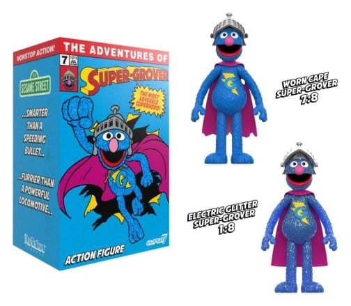 Sesame Street ReAction Action Figure Super Grover (W/Chase) - MangaShop.ro