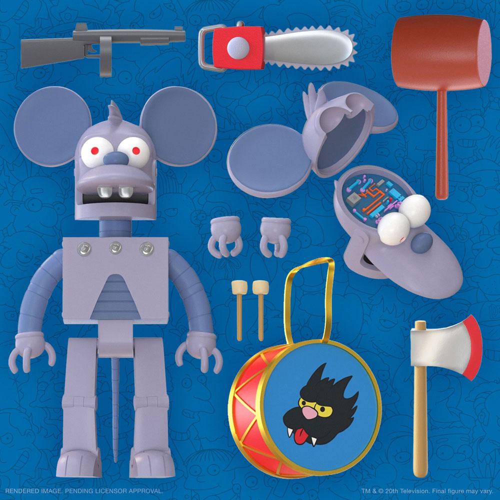 The Simpsons Ultimates Action Figure Robot Itchy 18 cm - MangaShop.ro
