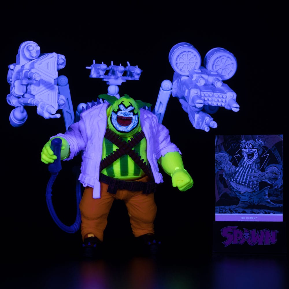 Spawn Action Figure The Clown (Black Light Edition) (Gold Label) 30 cm - MangaShop.ro
