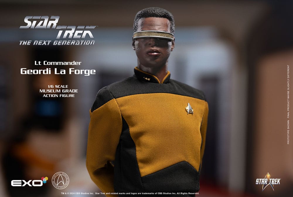 Star Trek: The Next Generation Action Figure 1/6 Lt. Commander Geordi La Forge (Essentials Version) 28 cm - MangaShop.ro