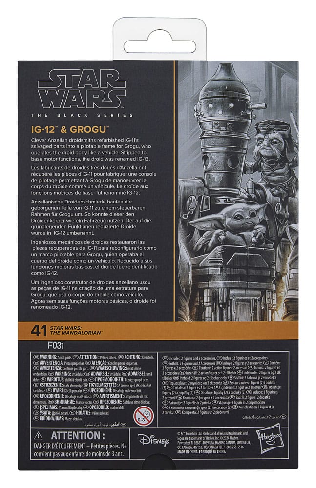Star Wars: The Mandalorian Black Series Action Figure 2-Pack IG-12 & Grogu 15 cm - MangaShop.ro