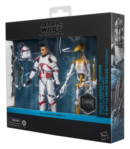 Star Wars: Battlefront II Black Series Action Figure 2-Pack Phase I Assault Trooper & Battle Droid Officer 15 cm - MangaShop.ro