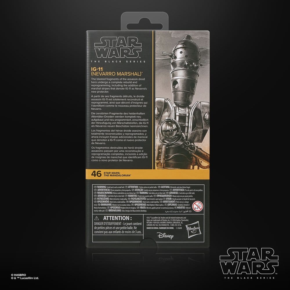 Star Wars: The Mandalorian Black Series Action Figure IG-11 (Nevarro Marshal) 15 cm - MangaShop.ro