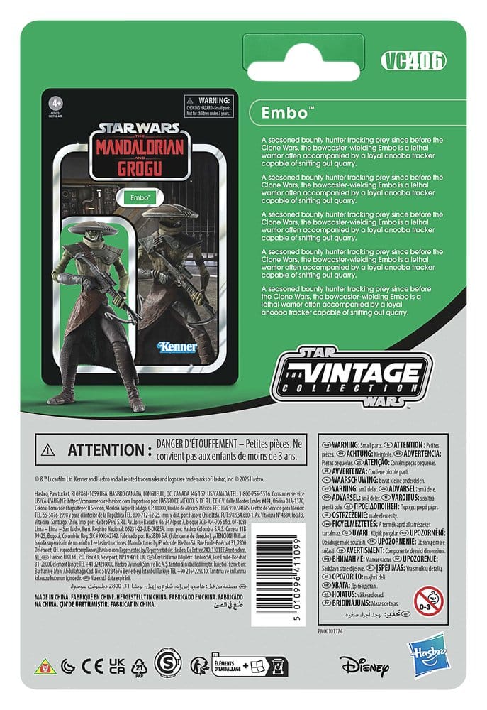 Star Wars: The Mandalorian and Grogu Vintage Collection Action Figure Embo 10 cm - MangaShop.ro