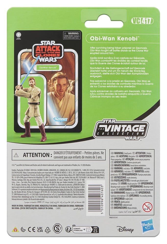 Star Wars Episode II Vintage Collection Action Figure Obi-Wan Kenobi 10 cm - MangaShop.ro