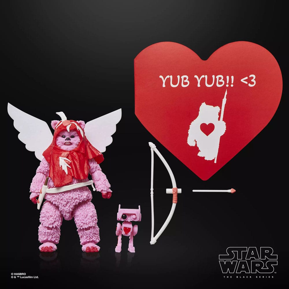 Star Wars Black Series Action Figure Ewok (Valentine’s Day Edition) 15 cm - MangaShop.ro
