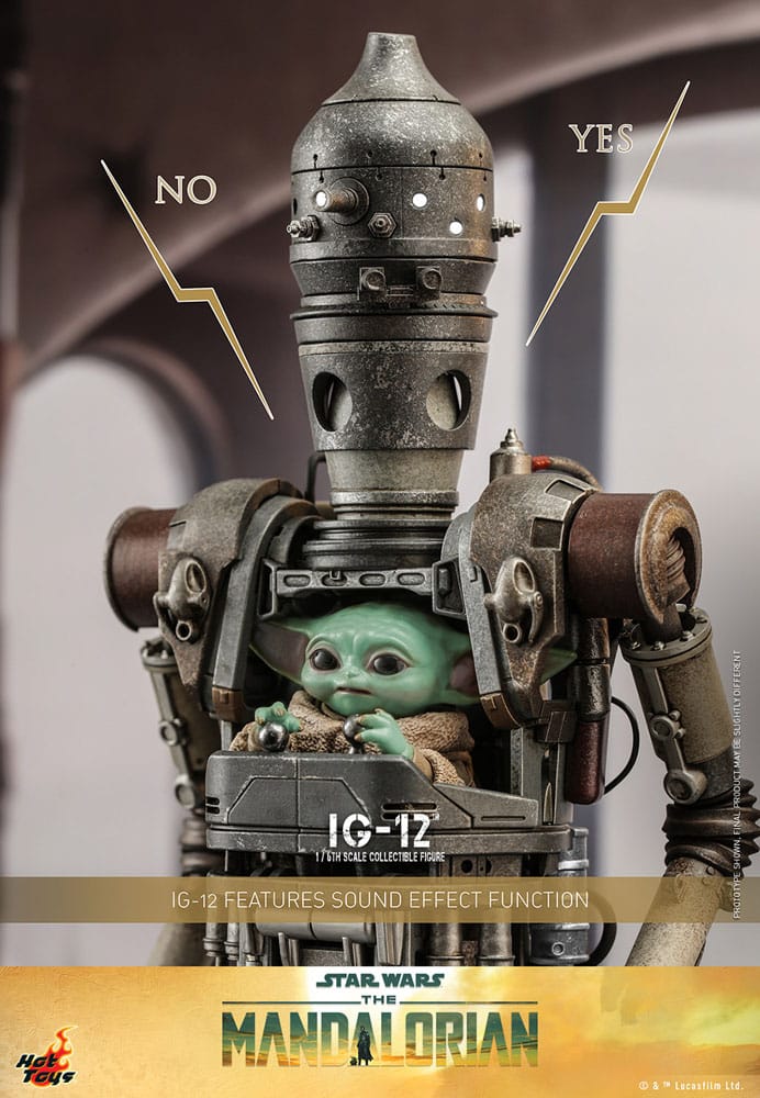 Star Wars: The Mandalorian Action Figure 1/6 IG-12 36 cm - MangaShop.ro