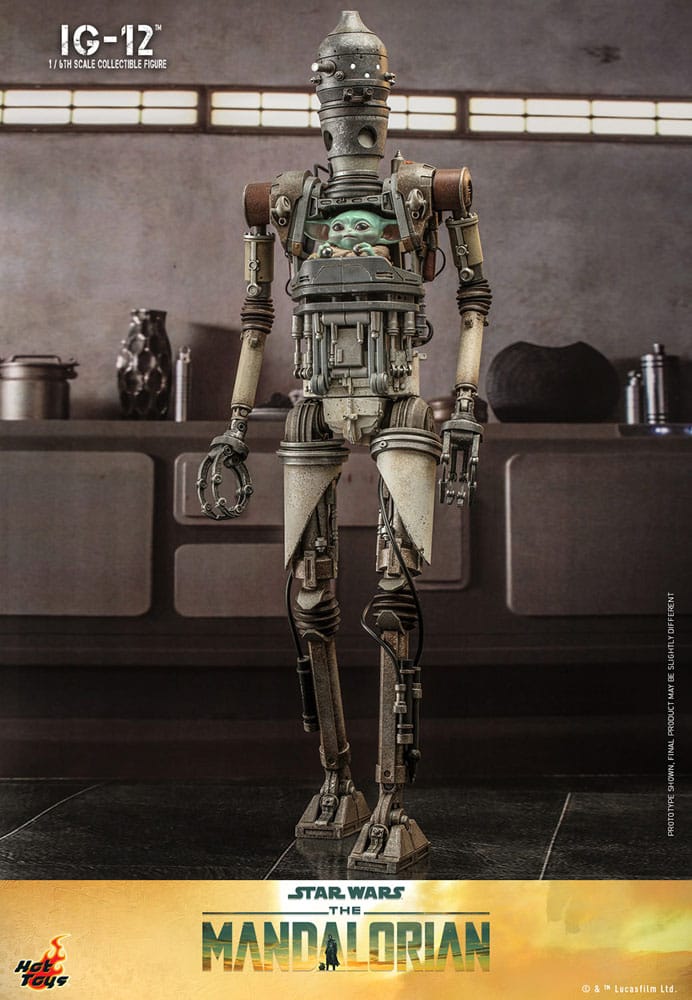 Star Wars: The Mandalorian Action Figure 1/6 IG-12 36 cm - MangaShop.ro