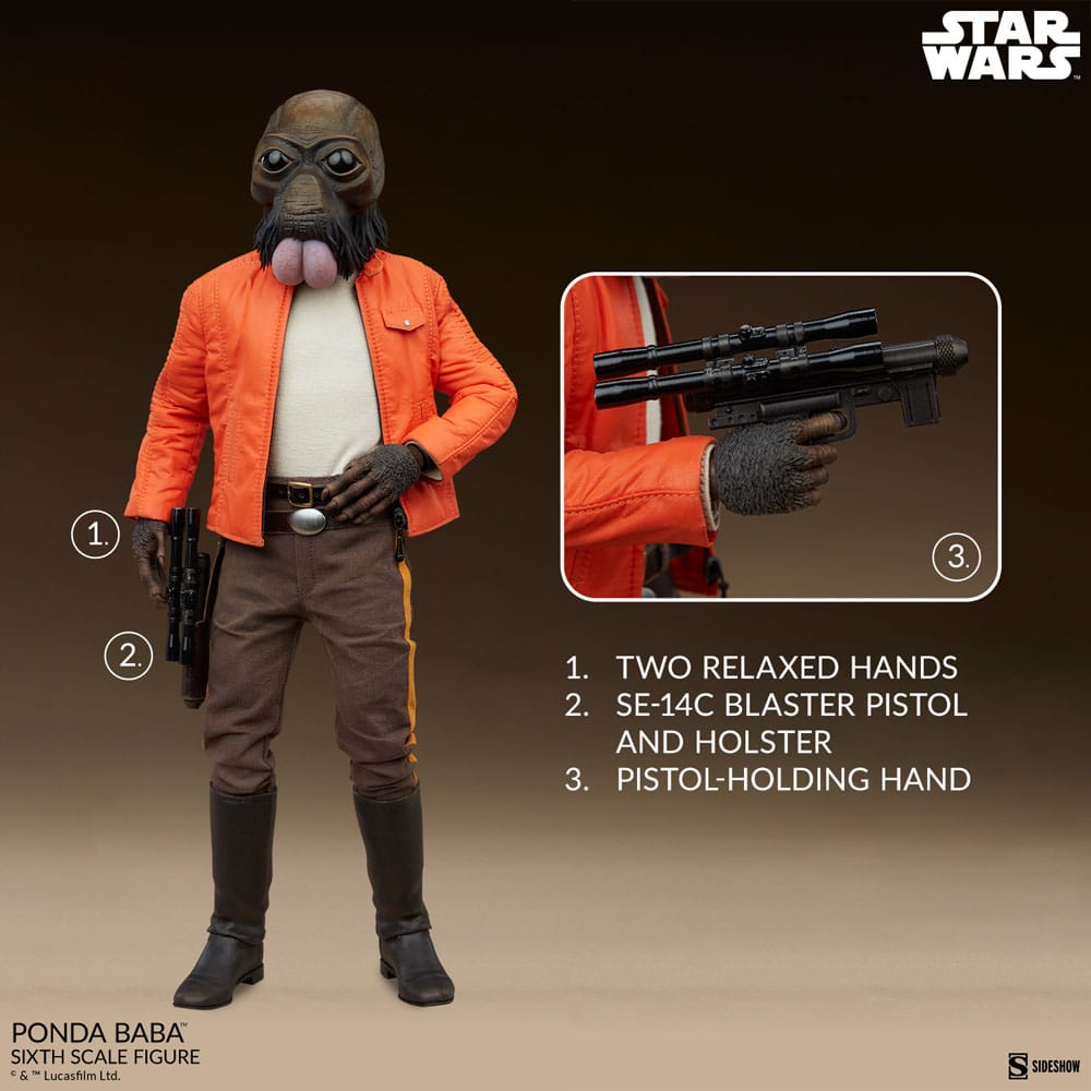 Star Wars Scum & Villainy Action Figure 1/6 Ponda Baba 30 cm - MangaShop.ro