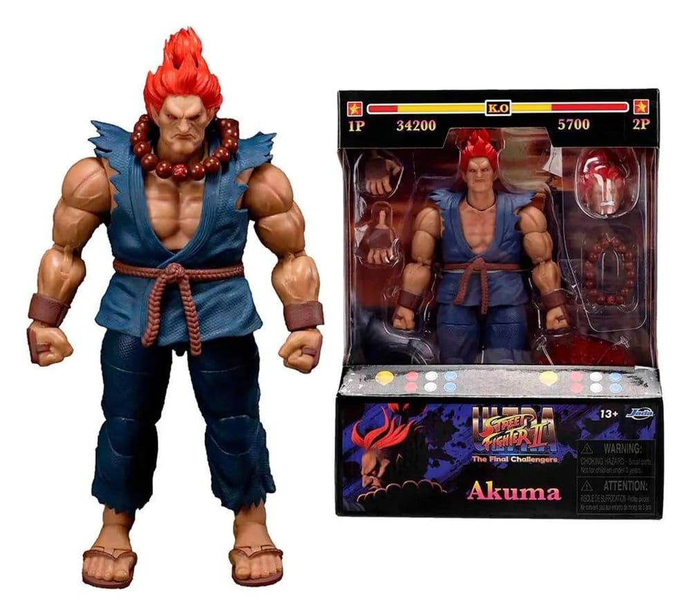 Street Fighter II Action Figure Akuma 15 cm - MangaShop.ro