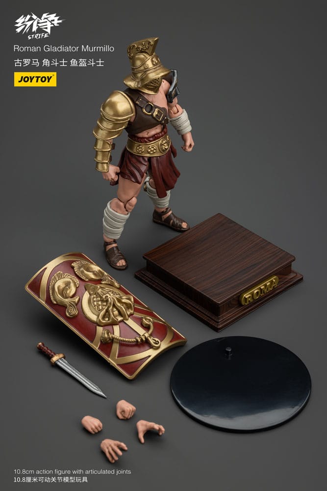 Strife Action Figure 1/18 Roman Gladiator Murmillo 11 cm - MangaShop.ro