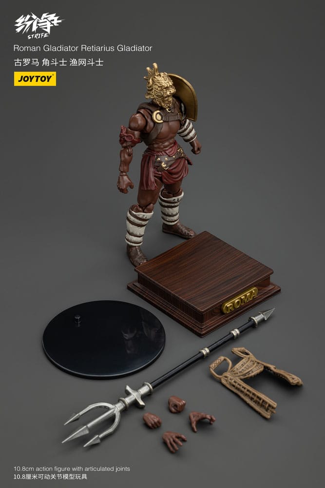 Strife Action Figure 1/18 Roman Gladiator Retiarius Gladiator 11 cm - MangaShop.ro