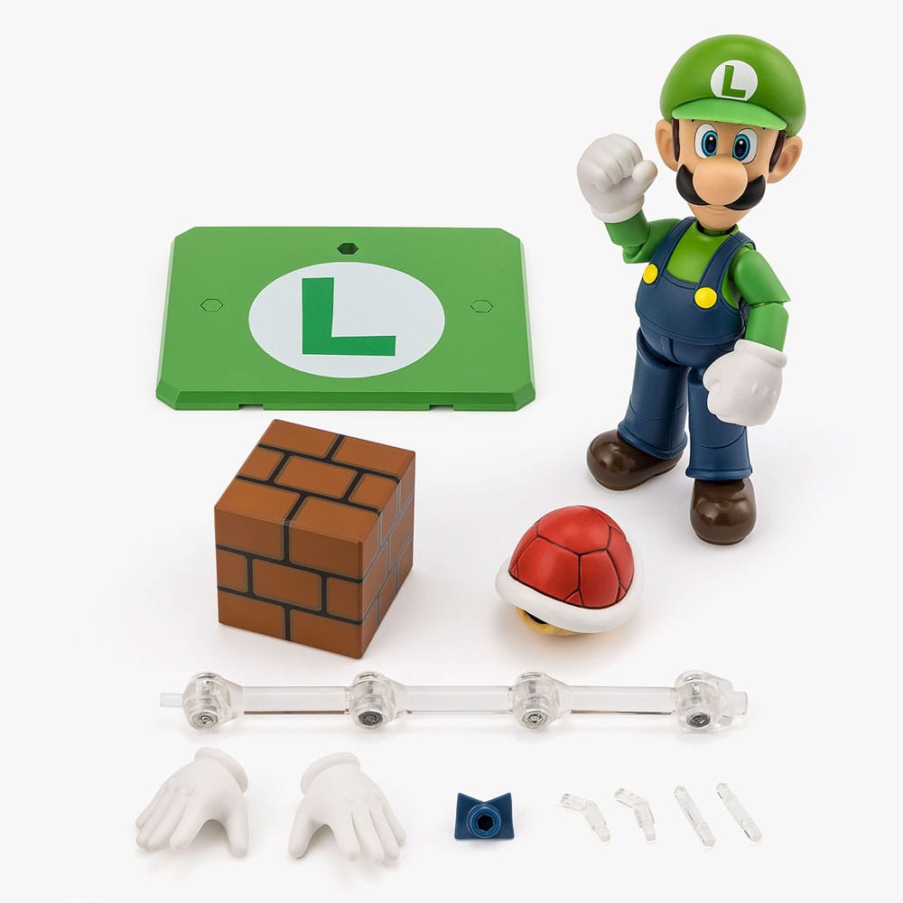 Super Mario S.H. Figuarts Action Figure Luigi 11 cm - MangaShop.ro