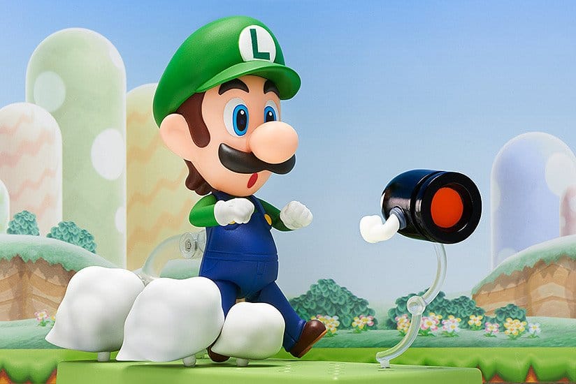 Super Mario Nendoroid Action Figure Luigi 10cm - MangaShop.ro