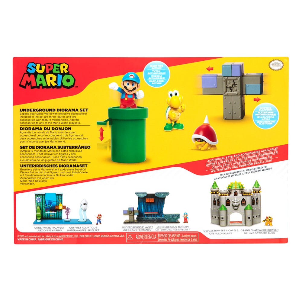 World of Nintendo Super Mario Diorama Set Underground - MangaShop.ro