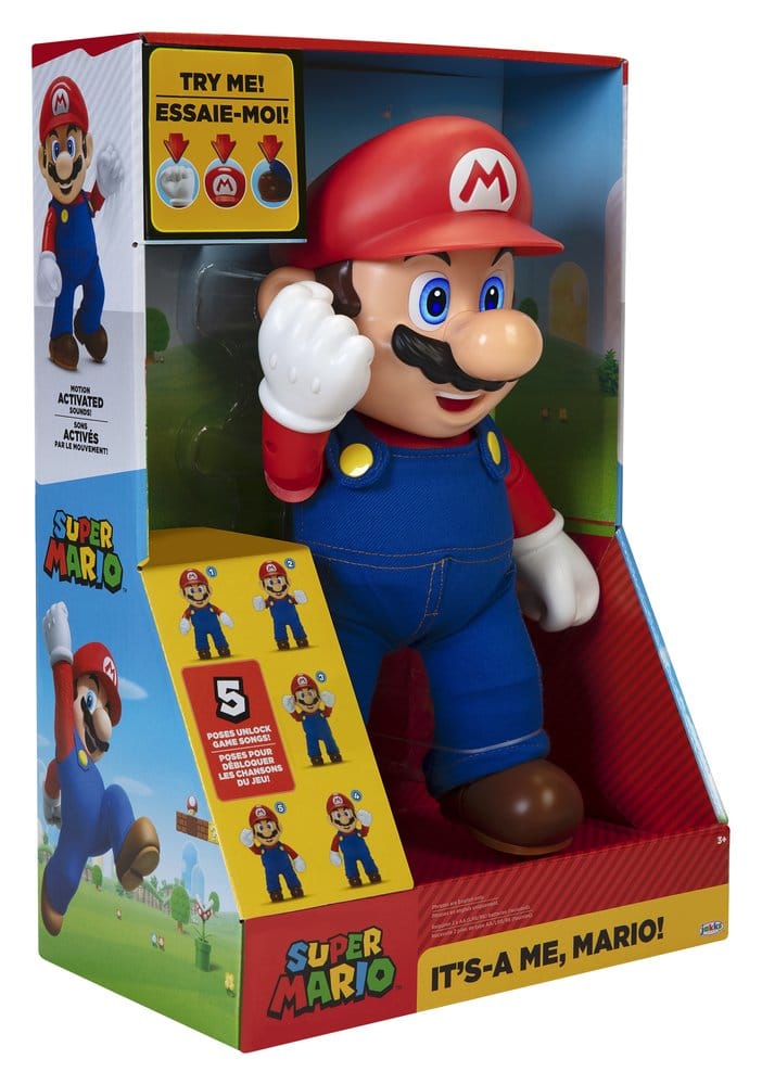 Super Mario Talking Action Figure It's-A Me! Mario 36 cm - MangaShop.ro