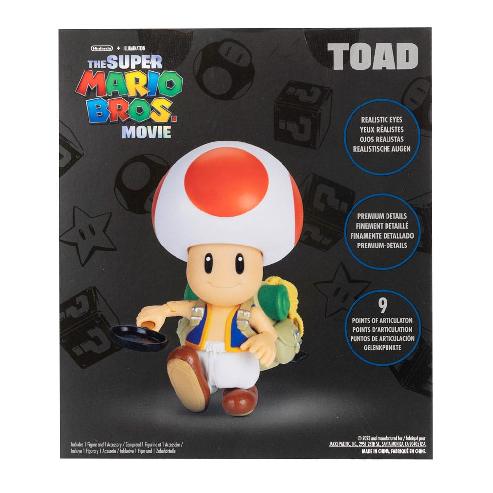 The Super Mario Bros. Movie Action Figure Toad 13 cm - MangaShop.ro
