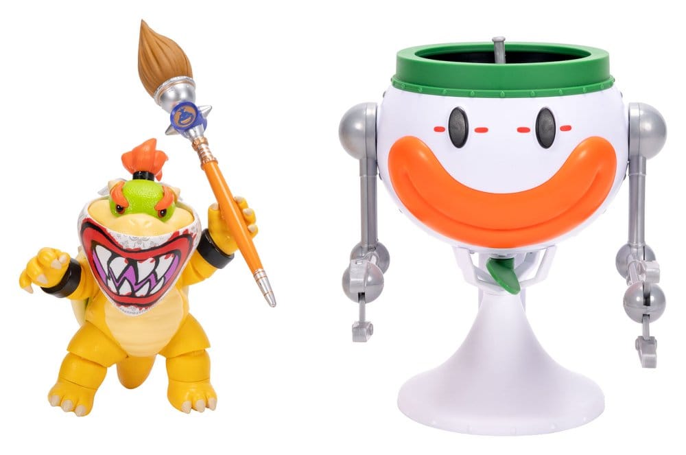 The Super Mario Galaxy Movie Action Figure Bowser Jr. with Clown Car 13 cm - MangaShop.ro