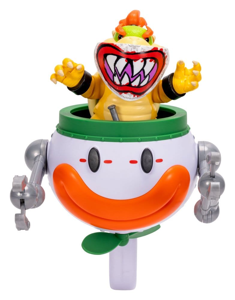 The Super Mario Galaxy Movie Action Figure Bowser Jr. with Clown Car 13 cm - MangaShop.ro